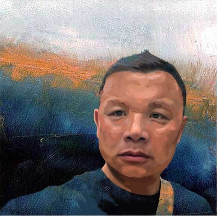 澳洲华人画家金橙所绘张健画像